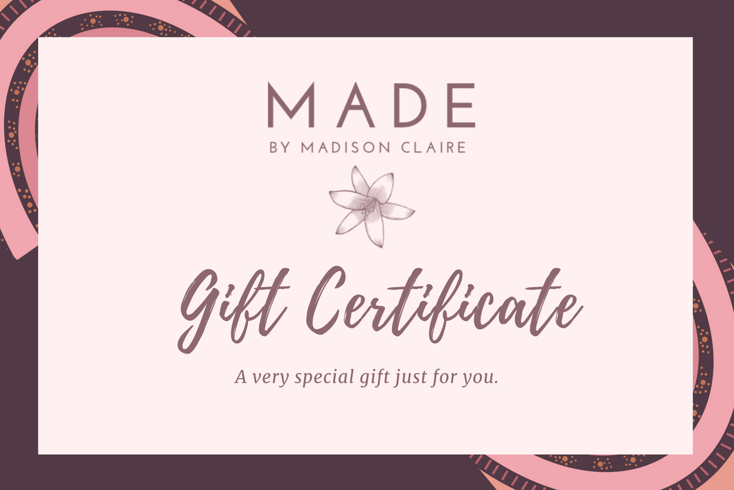 MADE by Madison Claire gift card